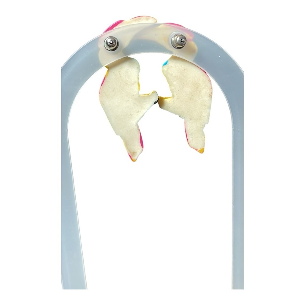 0076 vintage toucan stud earrings perfect for vacation - Picture 3 of 4